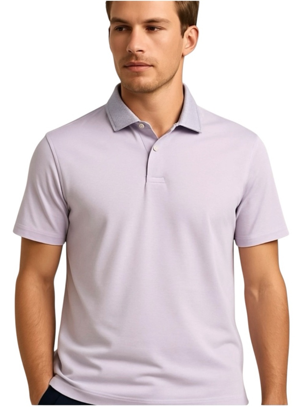NWTS Ted Baker Soft Lavender Polo Shirt, size 8 euro/XXL